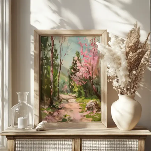 Vintage Poster Spring Painting Landscape Wall Art Farmhouse Wall Decor Oil Painting Downloadable Art Botanical Print Digital Download P18 - Image 3