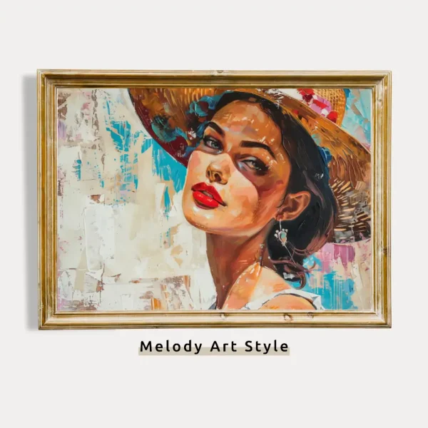 Fashionable Elegant Woman Wall Art Retro Oil Painting Female Portrait Urban Style Home Decor Stylish Living Room Art Digital Download P37