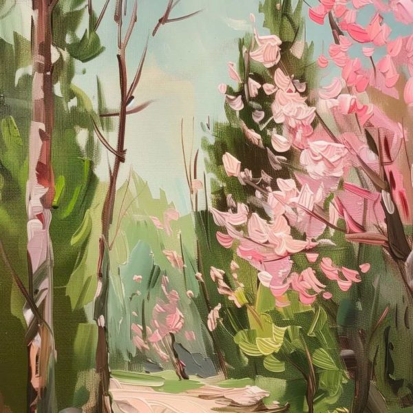 Vintage Poster Spring Painting Landscape Wall Art Farmhouse Wall Decor Oil Painting Downloadable Art Botanical Print Digital Download P18 - Image 2